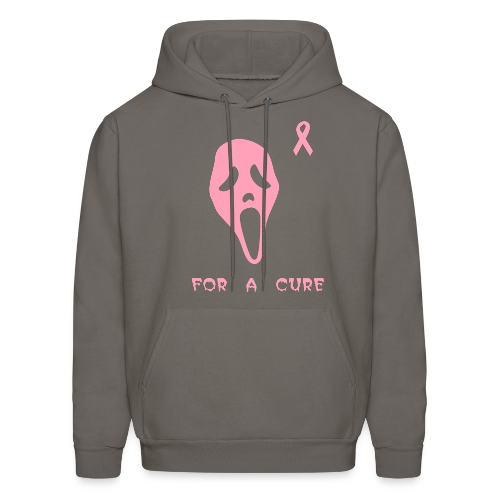 Breast Cancer Halloween Hoodie - asphalt gray