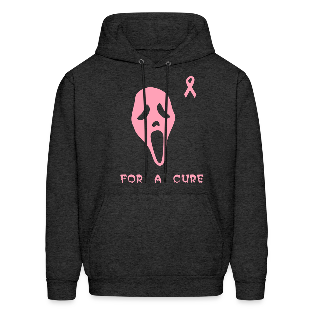 Breast Cancer Halloween Hoodie - charcoal grey