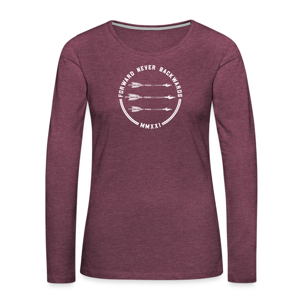 Women's FNB Long Sleeve T-Shirt - heather burgundy