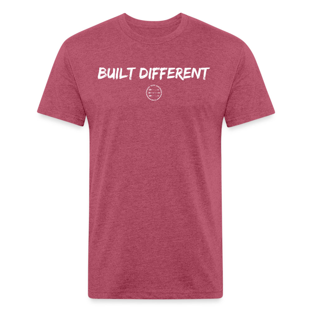 Built Different - heather burgundy