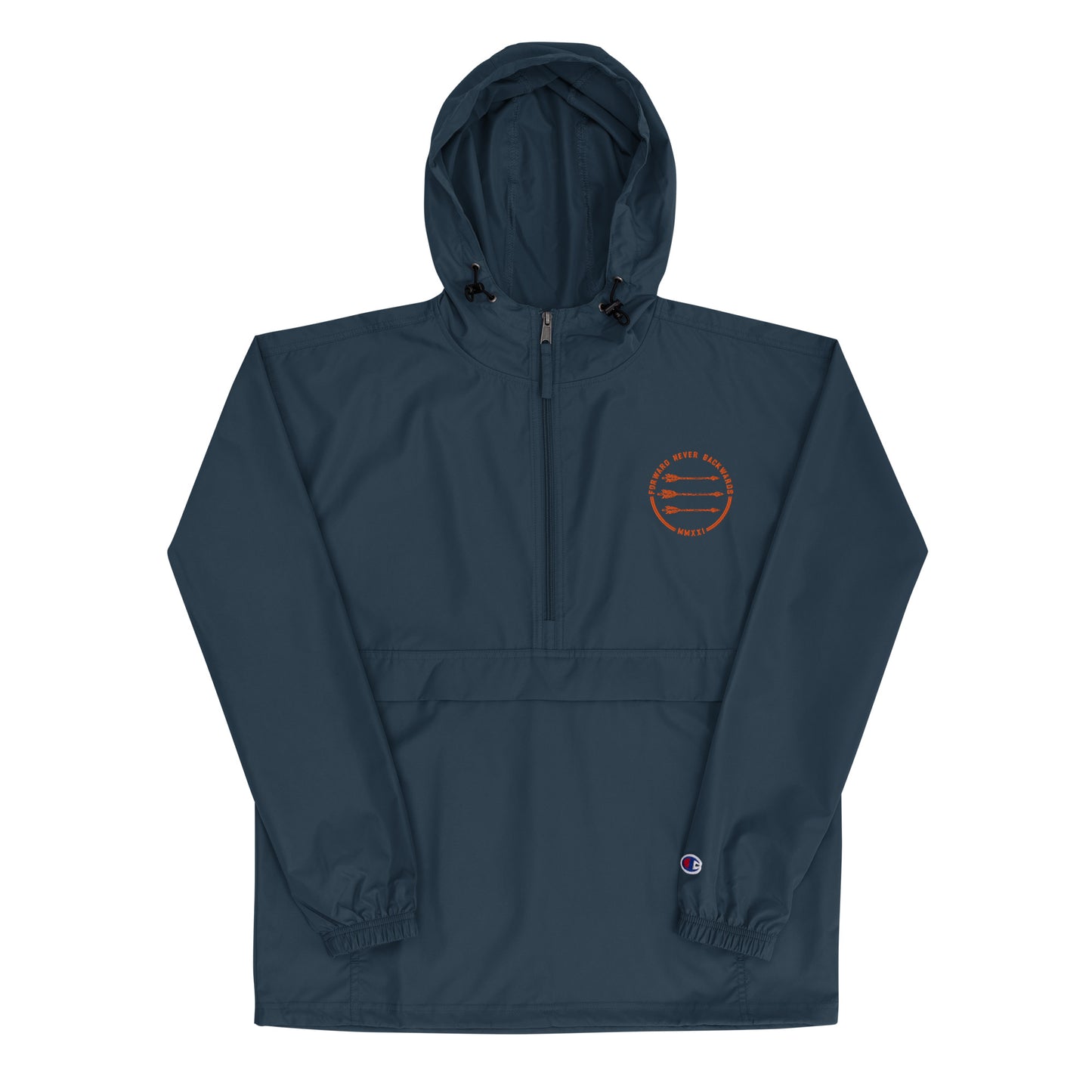 FNB Orange Embroidered Champion Packable Jacket
