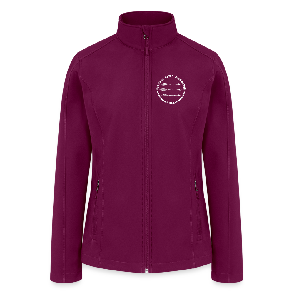 Women’s Soft Shell Jacket - raspberry