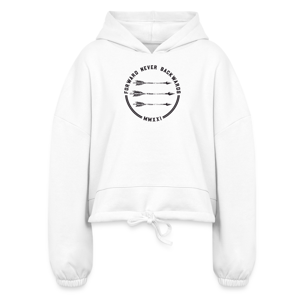 Women’s Logo Cropped Hoodie - white