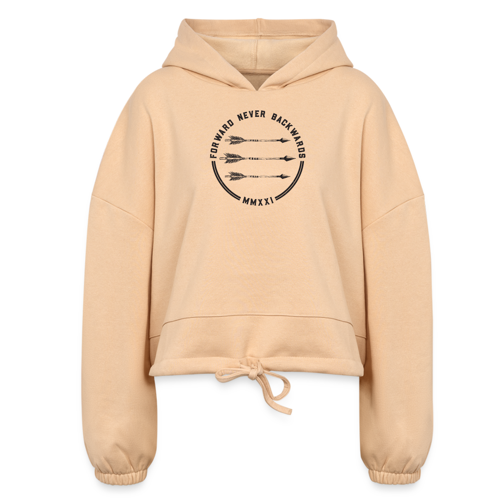 Women’s Logo Cropped Hoodie - nude