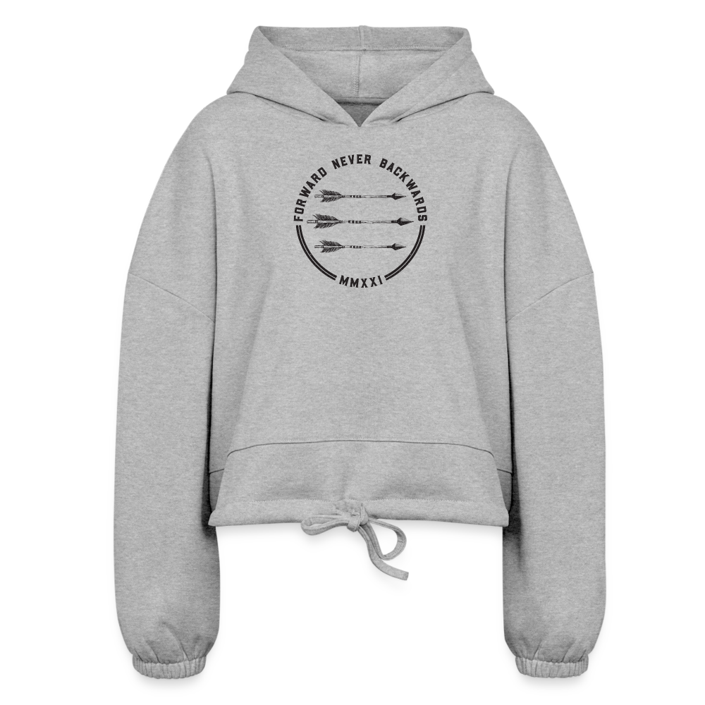 Women’s Logo Cropped Hoodie - heather gray