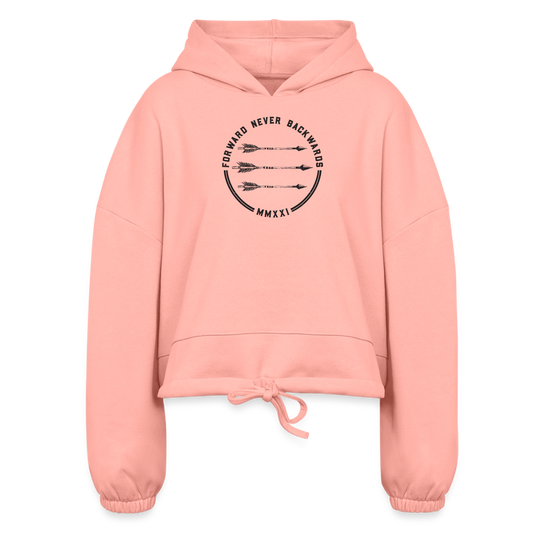 Women’s Logo Cropped Hoodie - light pink