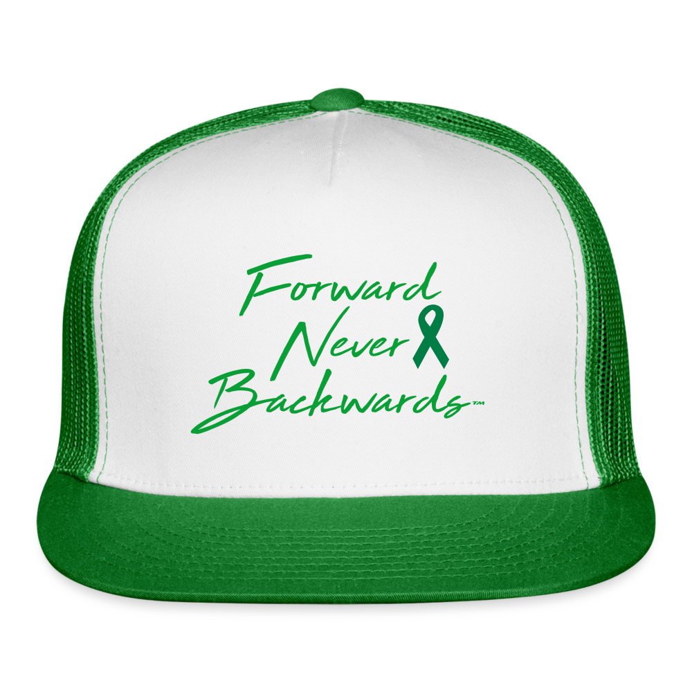 Trucker Cap - white/kelly green
