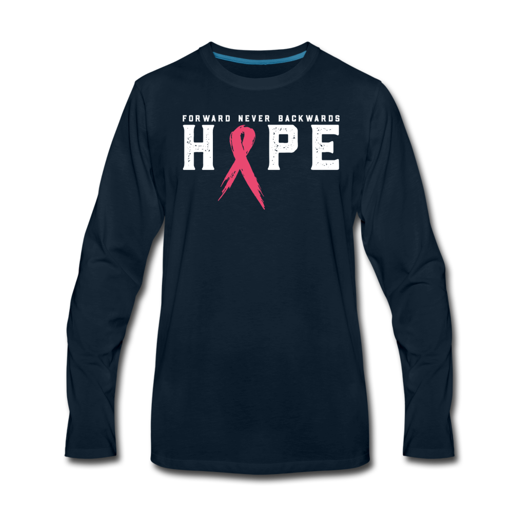 Men's Premium Long Sleeve T-Shirt - deep navy
