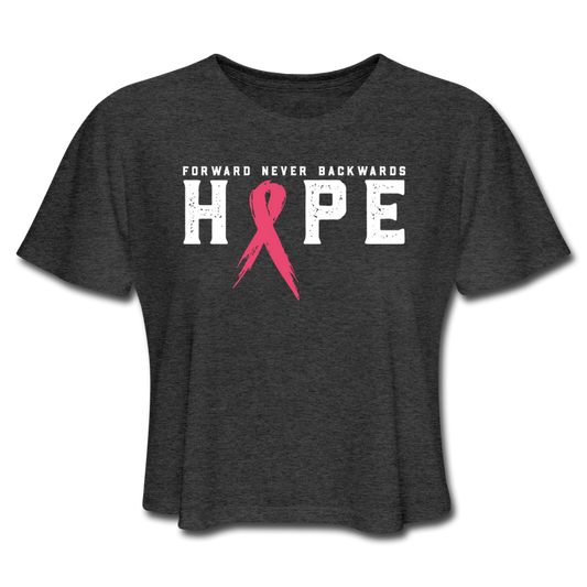 Women's Cropped T-Shirt - deep heather