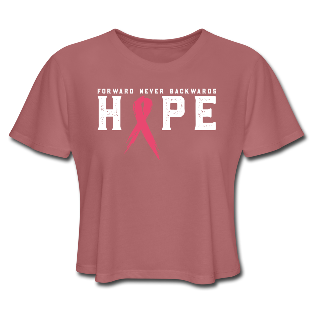 Women's Cropped T-Shirt - mauve