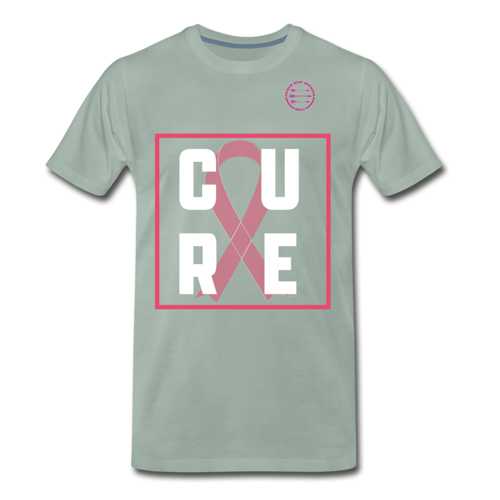 Men's Breast Cancer T-Shirt - steel green