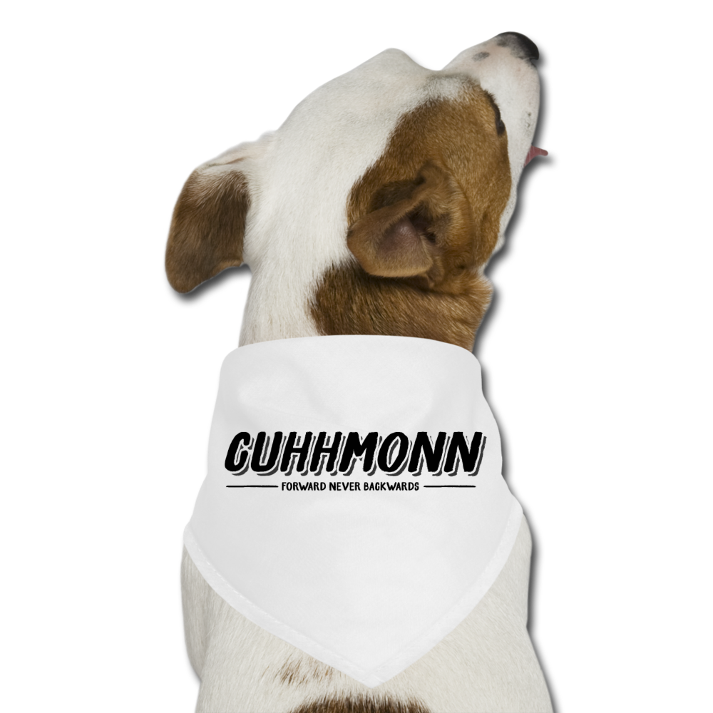 Cuhhmonn Dog Bandana - white