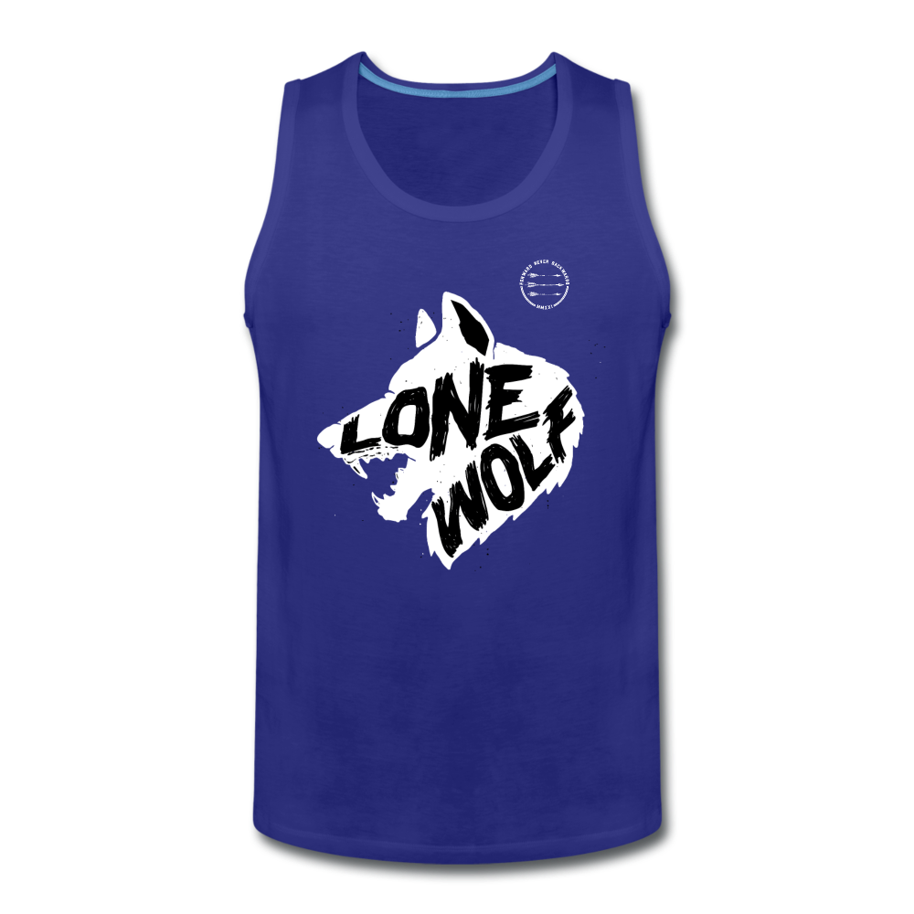 Lone Wolf Tank - royal blue