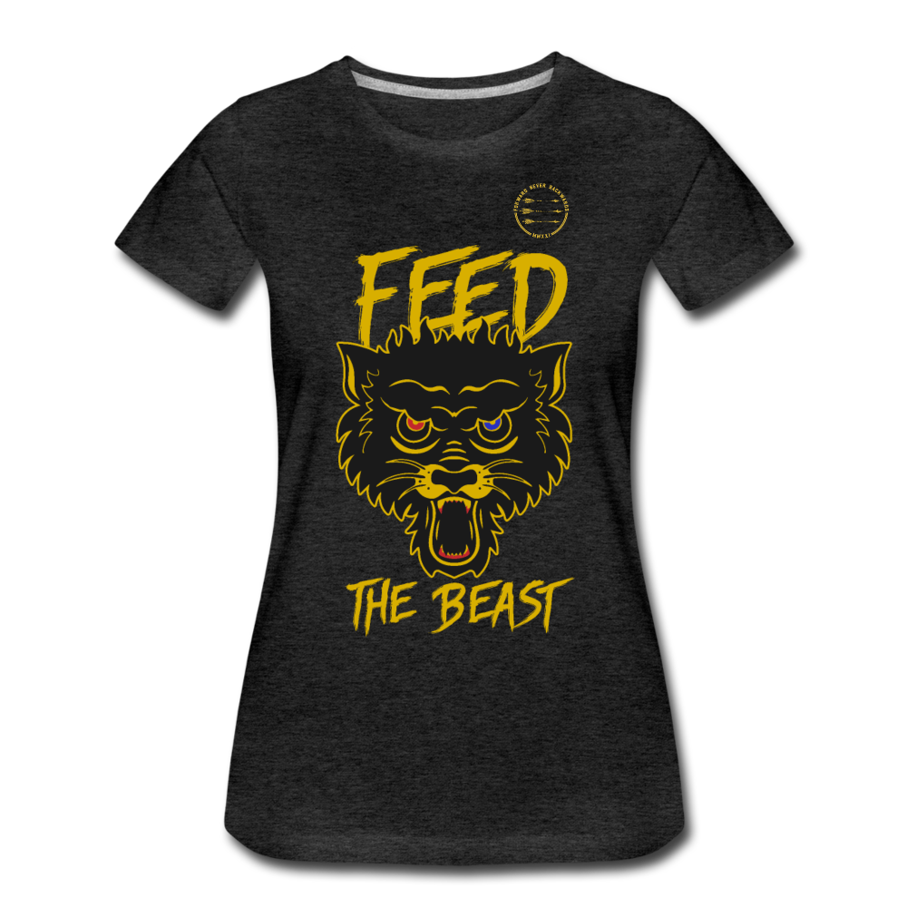Women’s Feed the Beast T-Shirt - charcoal grey