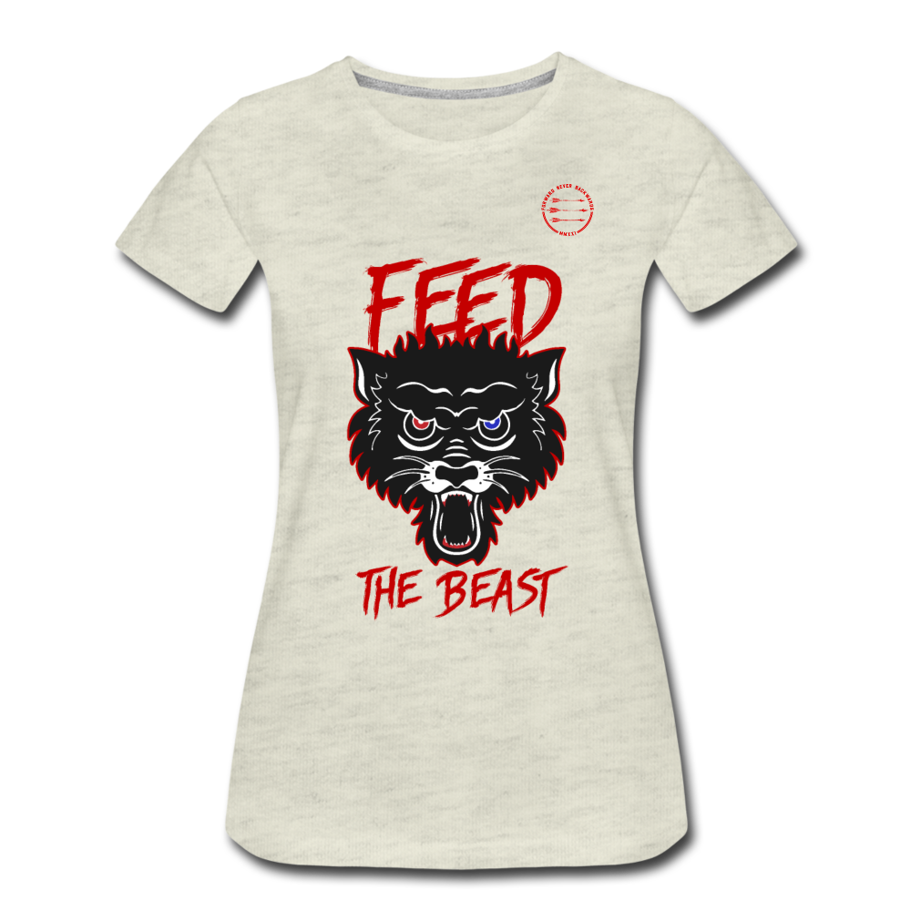 Women’s Feed the Beast T-Shirt - heather oatmeal