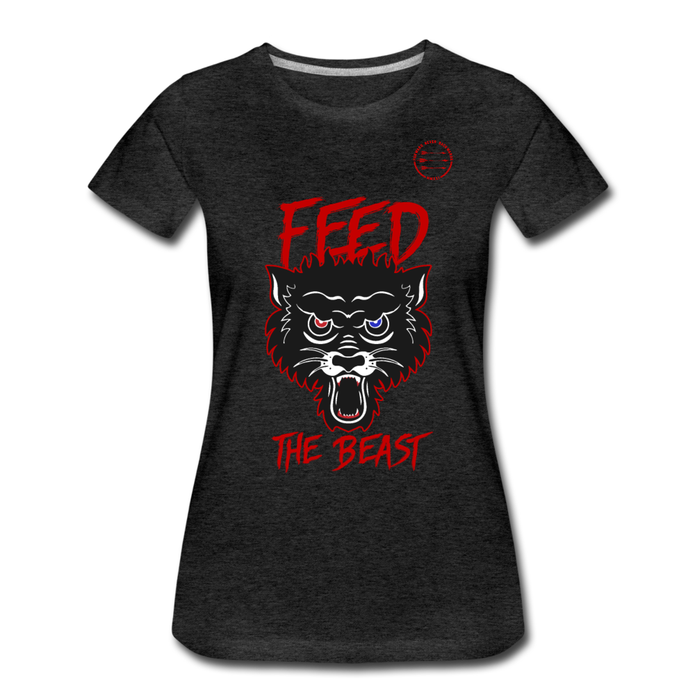 Women’s Feed the Beast T-Shirt - charcoal grey