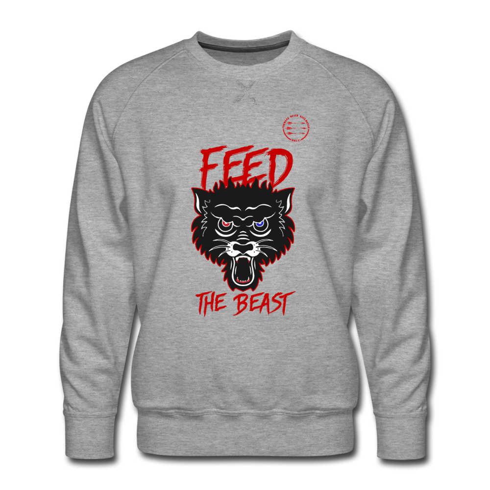 Men’s Feed the Beast Sweatshirt - heather grey