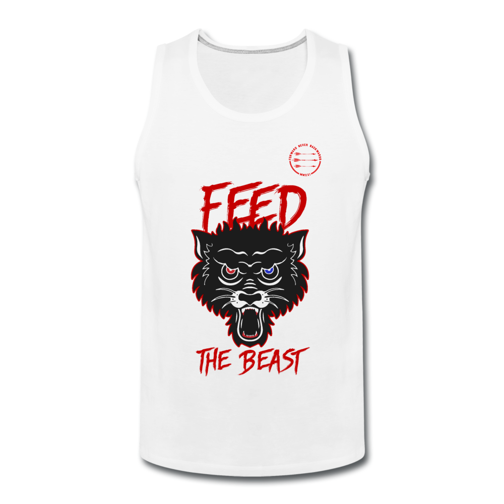 Men’s Feed the Beast Tank - white