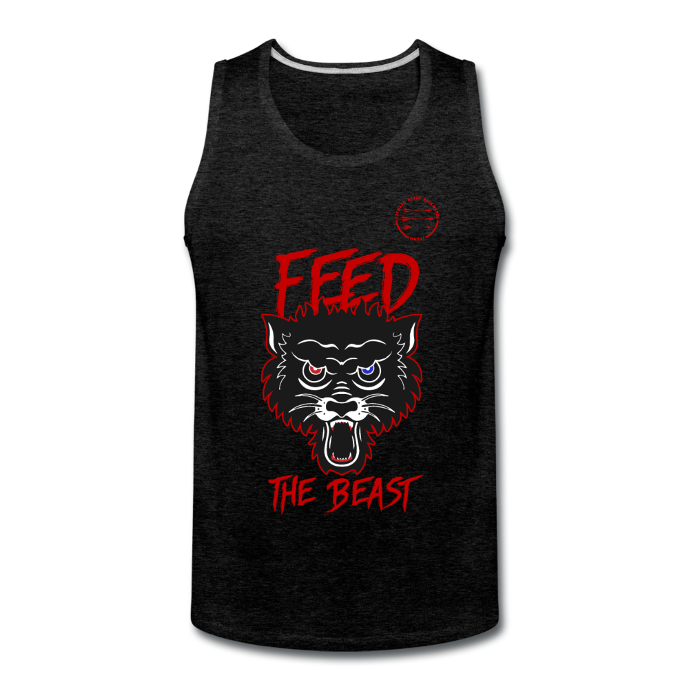 Men’s Feed the Beast Tank - charcoal grey