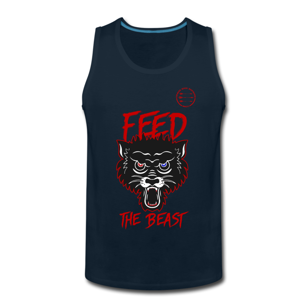 Men’s Feed the Beast Tank - deep navy