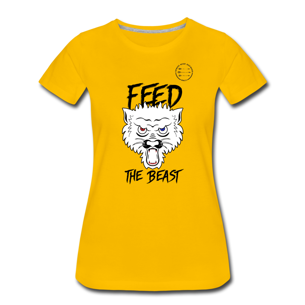 Women’s Feed the Beast T-Shirt - sun yellow