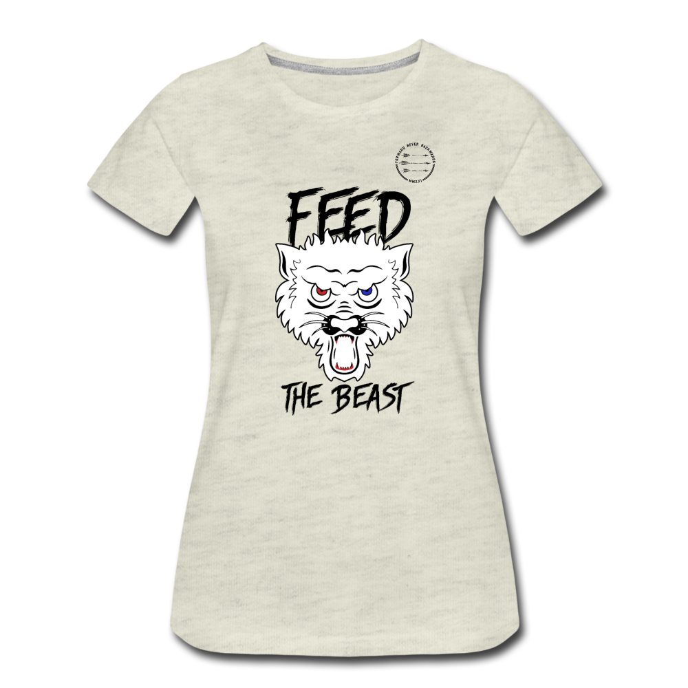Women’s Feed the Beast T-Shirt - heather oatmeal