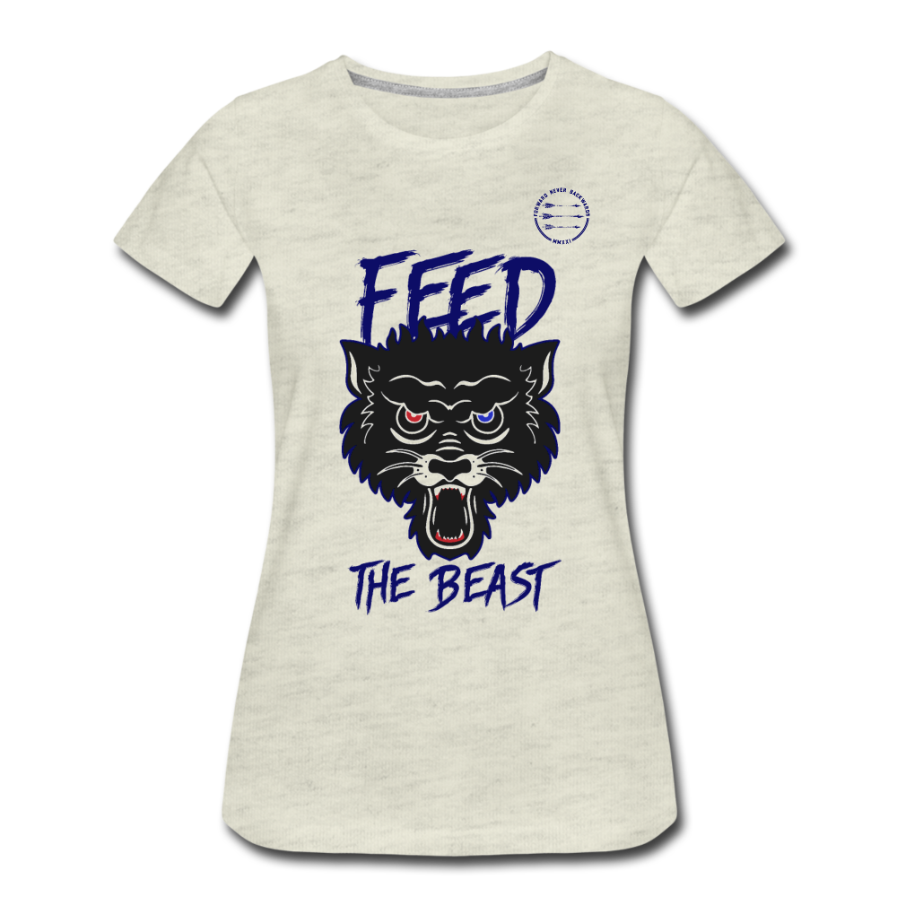 Women’s Feed the Beast T-Shirt - heather oatmeal