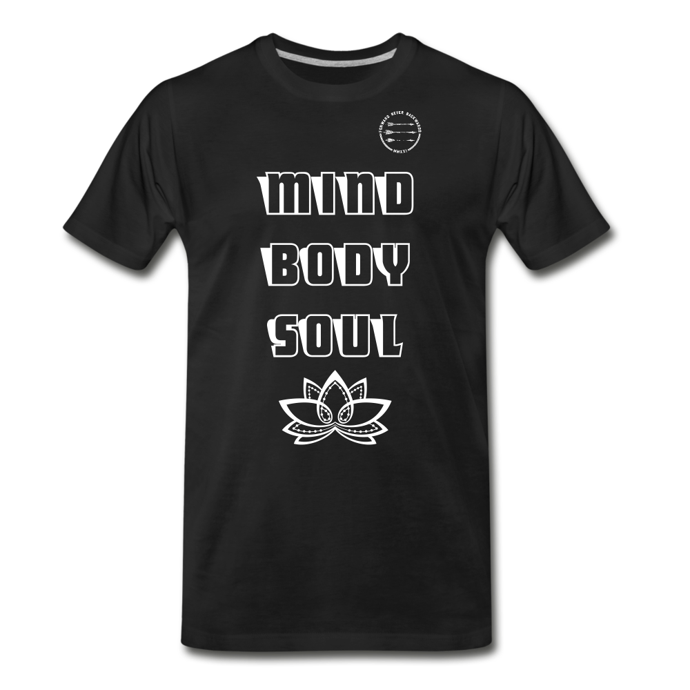 Men's Mind Body Soul T-shirt - black