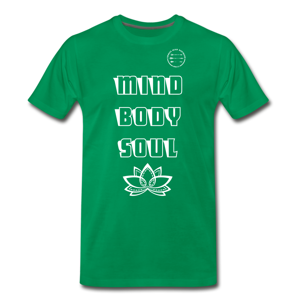 Men's Mind Body Soul T-shirt - kelly green