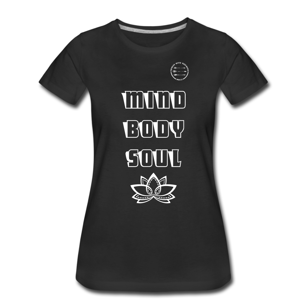 Women’s Mind Body Soul T-shirt - black