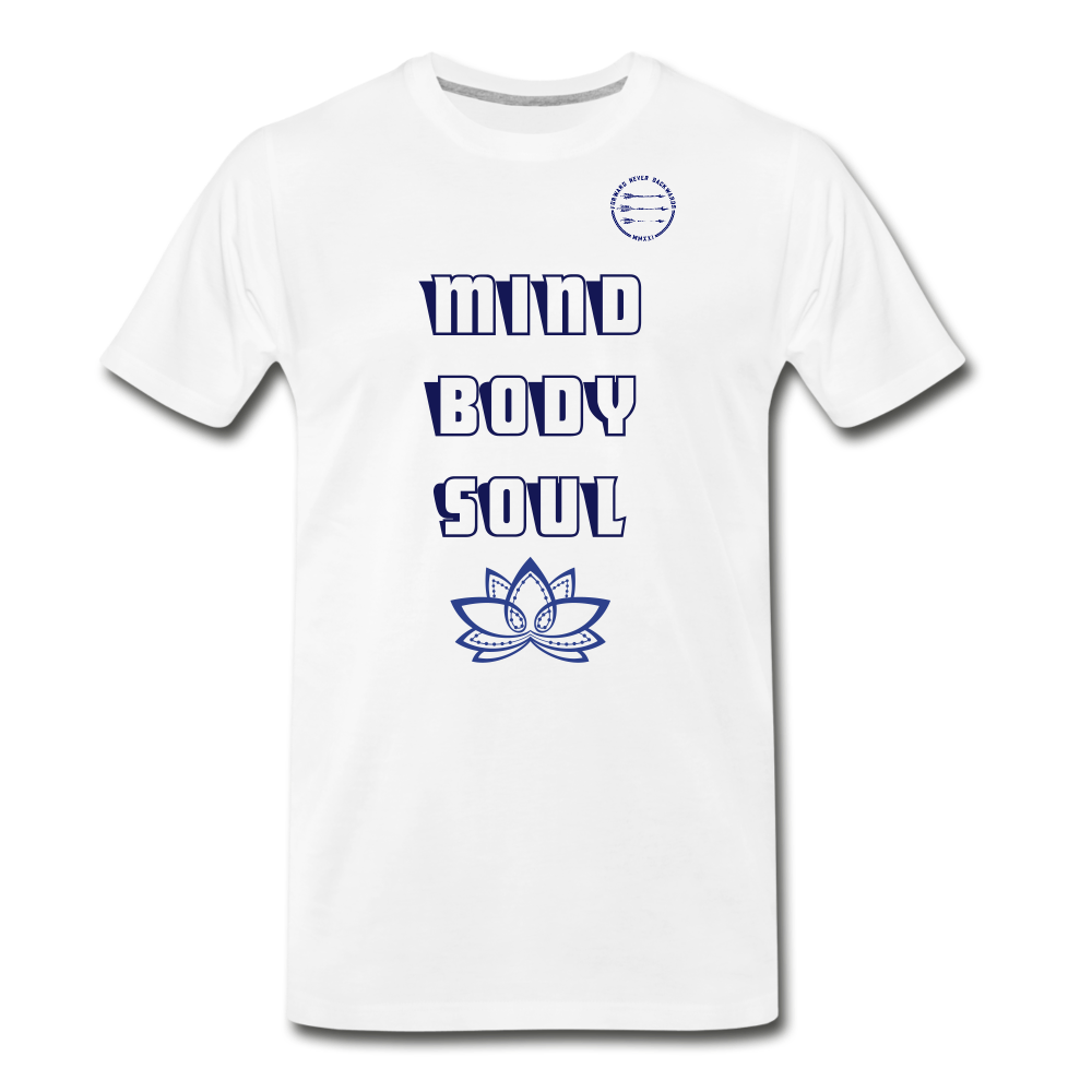 Men's Mind Body Soul T-Shirt - white