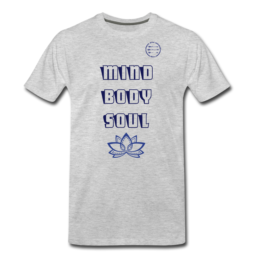 Men's Mind Body Soul T-Shirt - heather gray