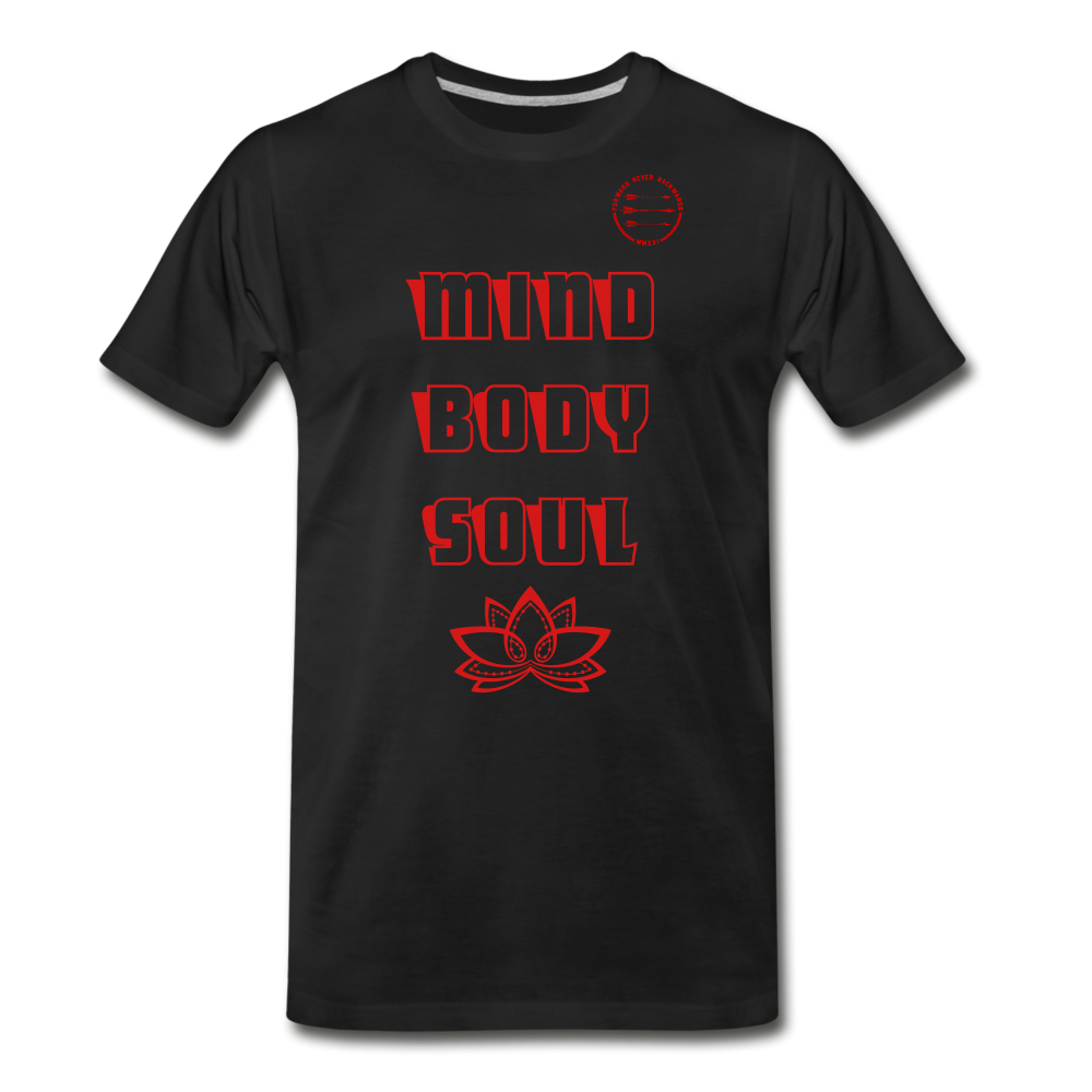 Men's Mind Body Soul T-Shirt - black