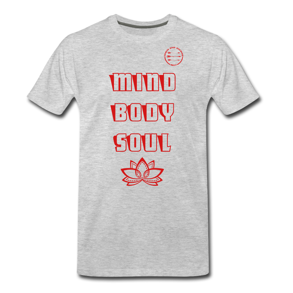 Men's Mind Body Soul T-Shirt - heather gray
