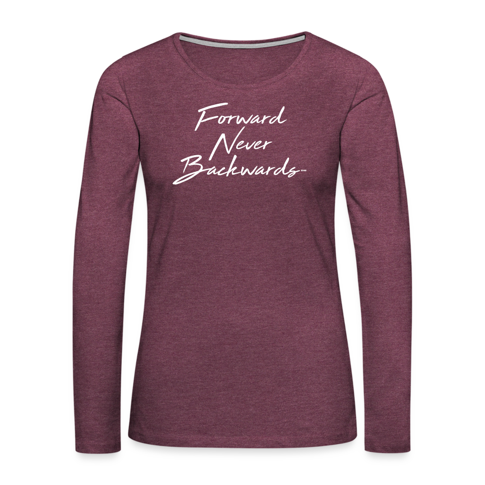 Women's Long Sleeve T-Shirt - heather burgundy