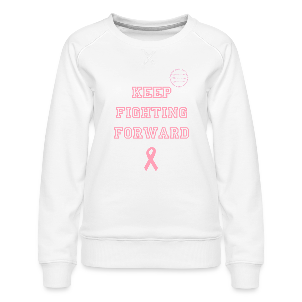 Women’s Keep Fighting Forward Sweatshirt - white