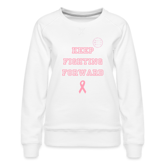Women’s Keep Fighting Forward Sweatshirt - white