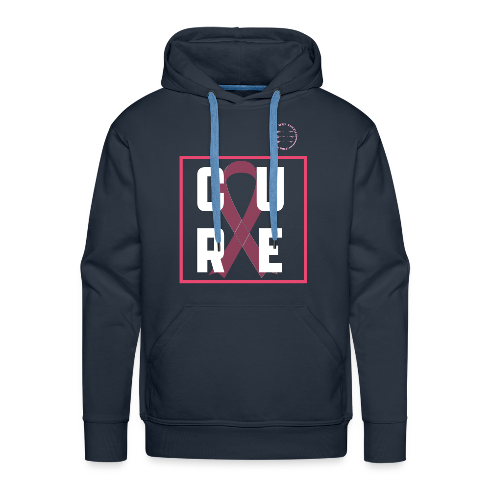 Men’s Breast Cancer Hoodie - navy
