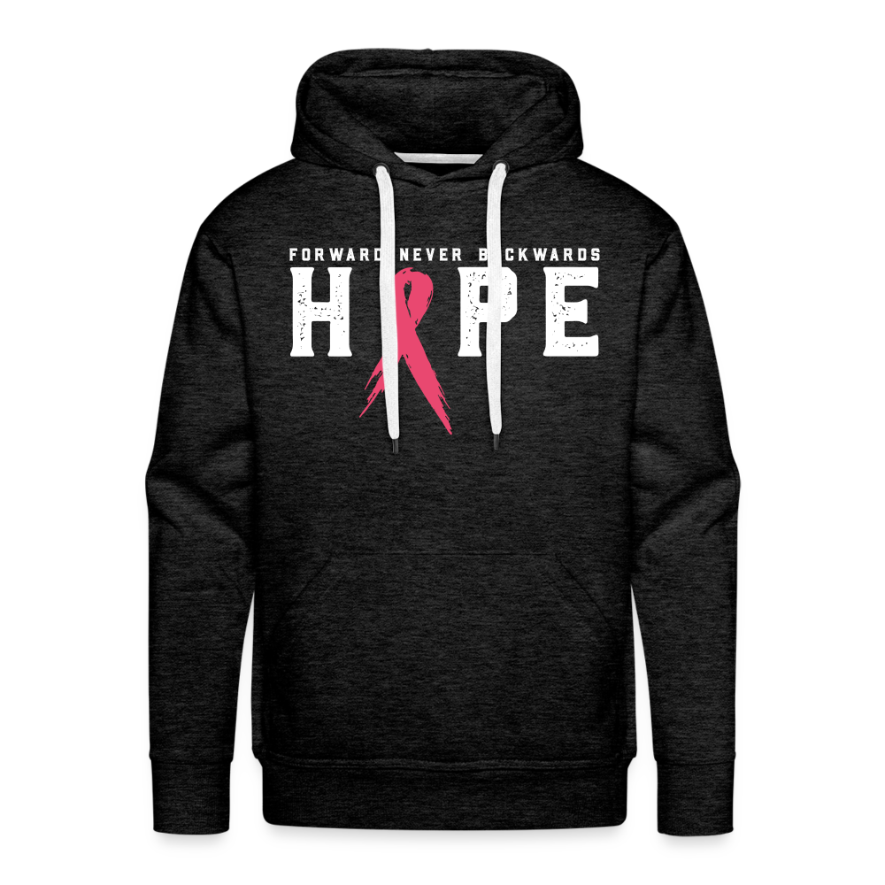 Men’s Breast Cancer Hoodie - charcoal grey