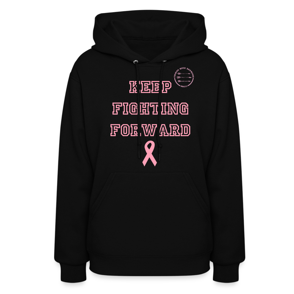 Women's Keep Fighting Forward Hoodie - black
