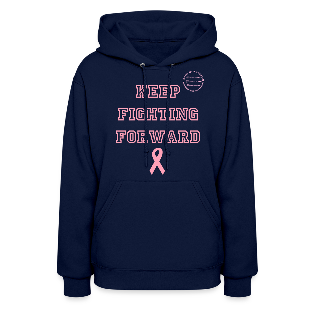 Women's Keep Fighting Forward Hoodie - navy