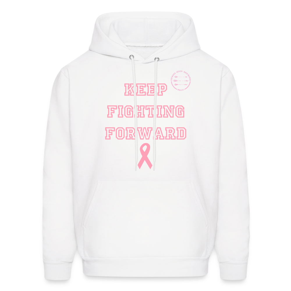 Men's Keep Fighting Forward Hoodie - white