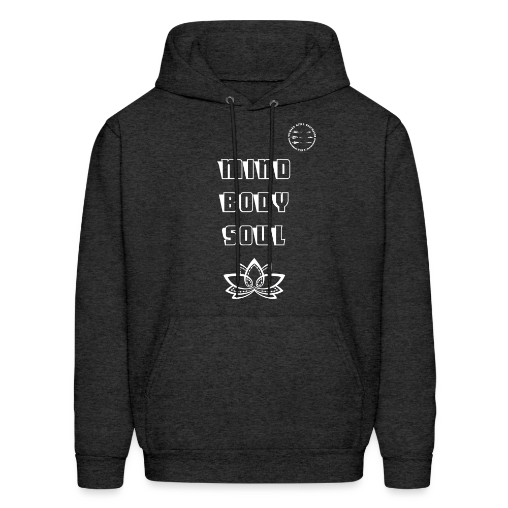 Men's Mind Body Soul Hoodie - charcoal grey