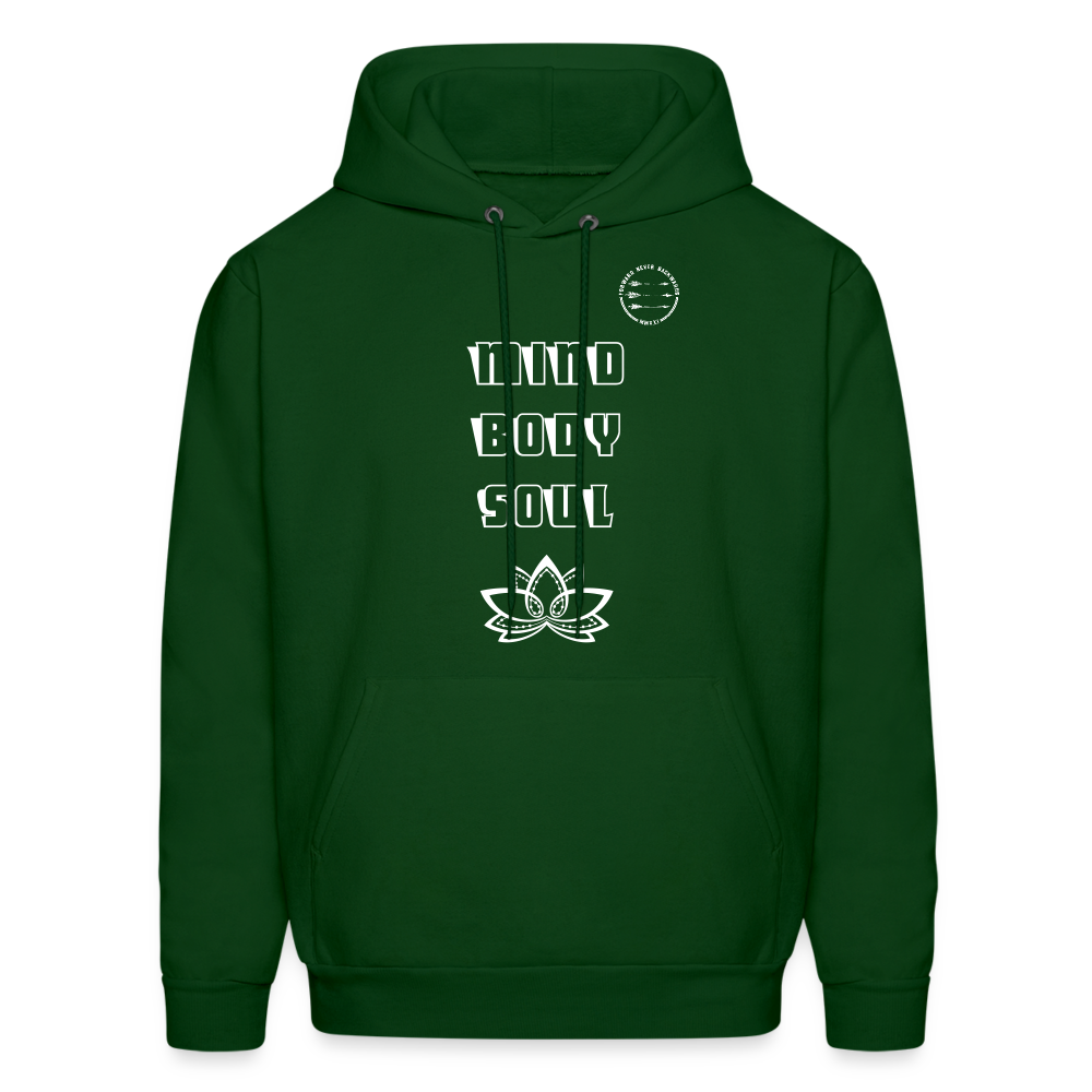 Men's Mind Body Soul Hoodie - forest green