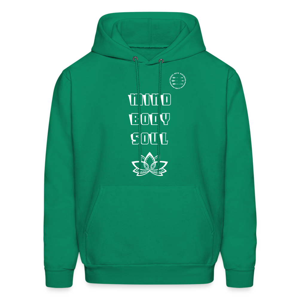 Men's Mind Body Soul Hoodie - kelly green