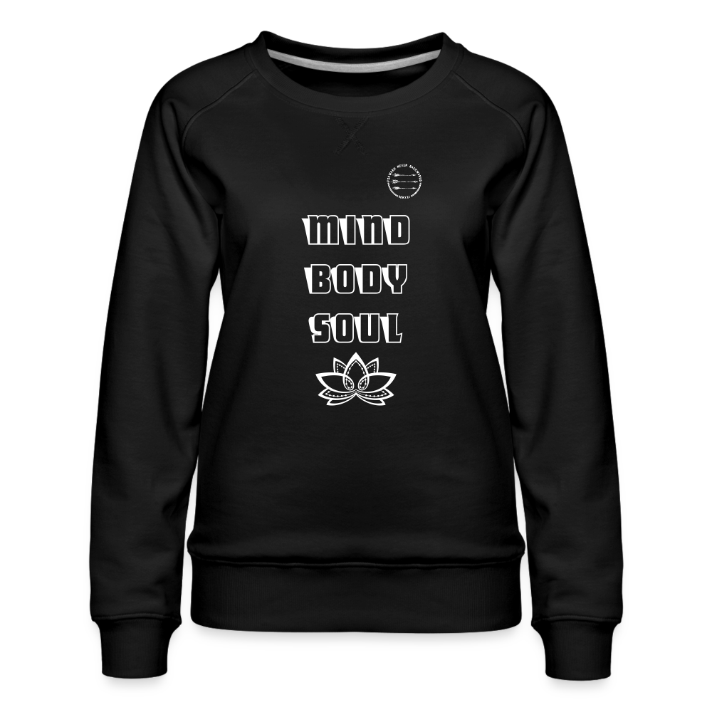 Women’s Mind Body Soul Sweatshirt - black