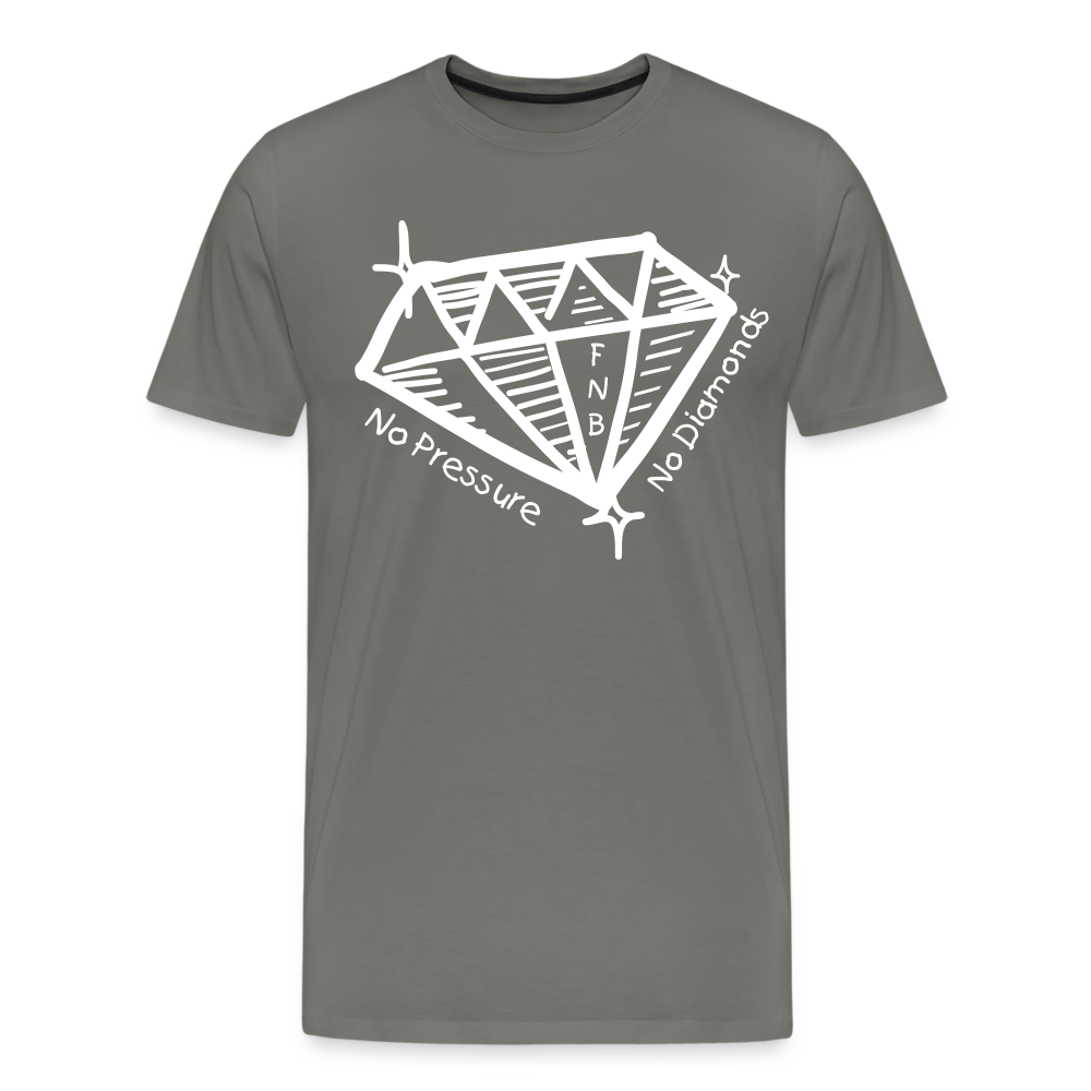 No Pressure No Diamonds T-Shirt - asphalt gray