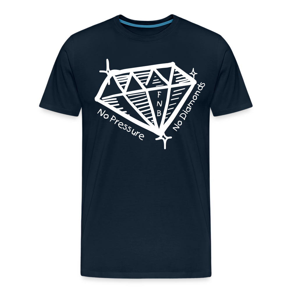 No Pressure No Diamonds T-Shirt - deep navy