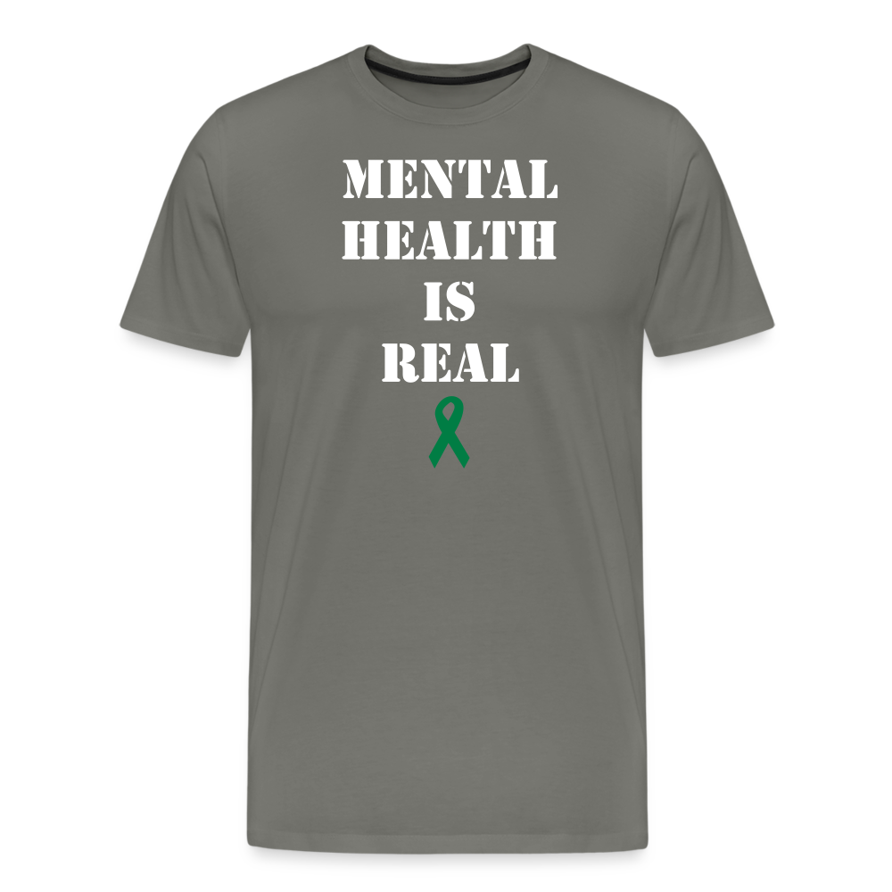 Men's Mental Health T-Shirt - asphalt gray