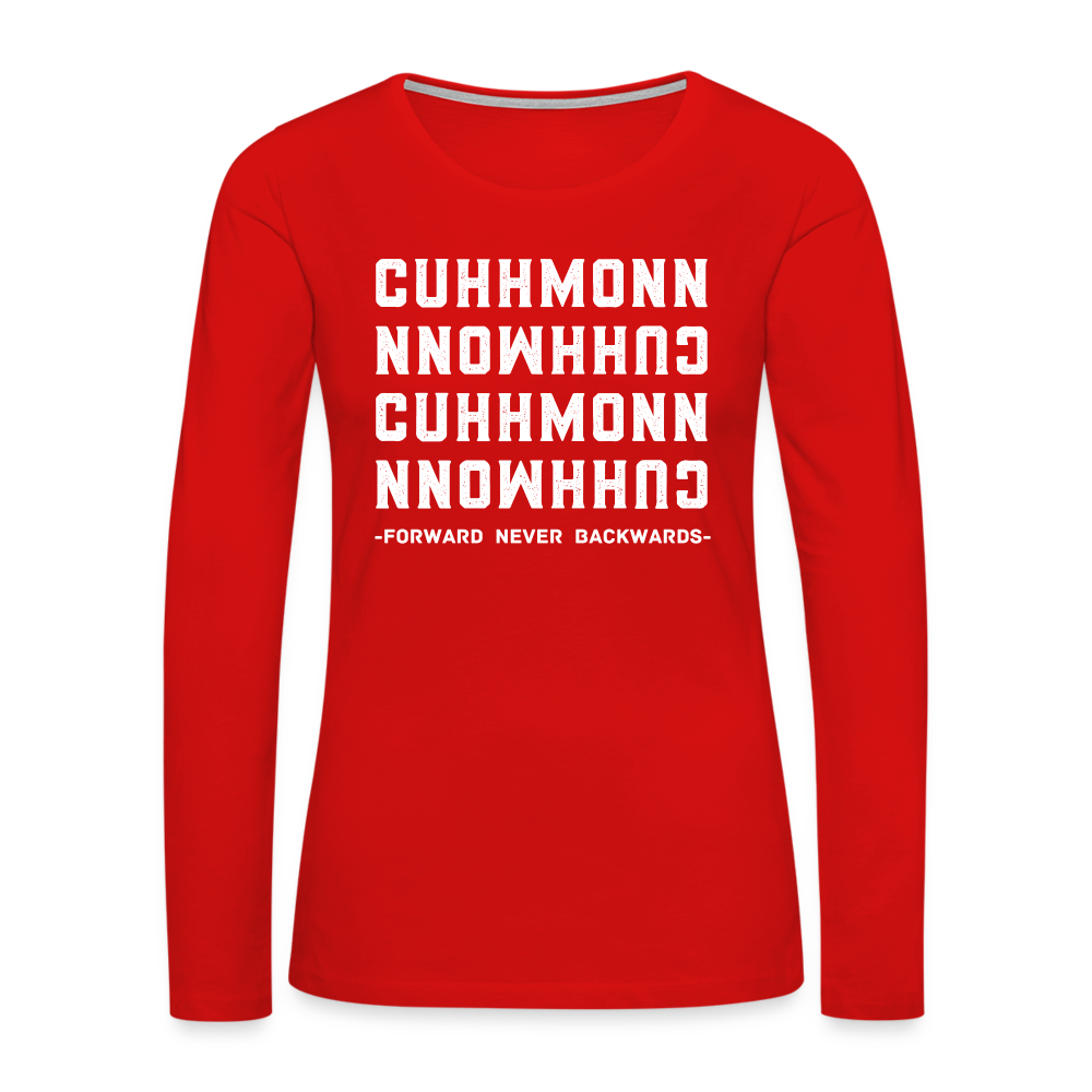 Women's Cuhhmonn Long Sleeve T-Shirt - red